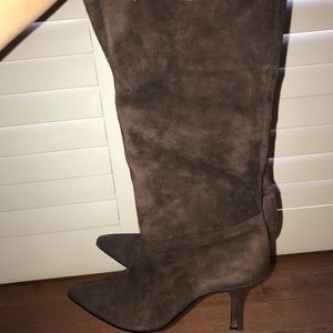 Suede high boots